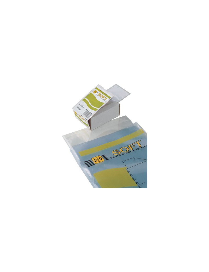 Busta Soft Sei Rota - 11x16 cm - 651116 (Trasparente Conf. 100) Busta Soft Sei Rota - 11x16 cm - 651116 (Trasparente Conf. 100)