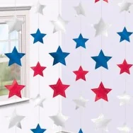 Pendente Stelle - Bianco Rosso Azzurro