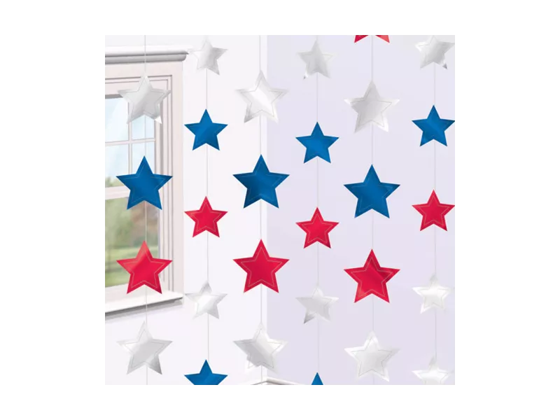 Pendente Stelle - Bianco Rosso Azzurro