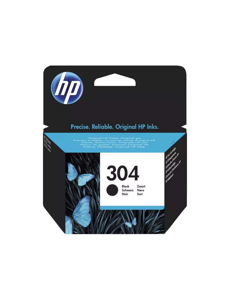 Cartuccia Originale HP N9K06AE 304 (Nero 120 pagine)