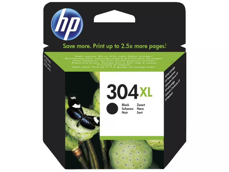 Cartuccia Originale HP N9K08AE 304XL (Nero 300 pagine)