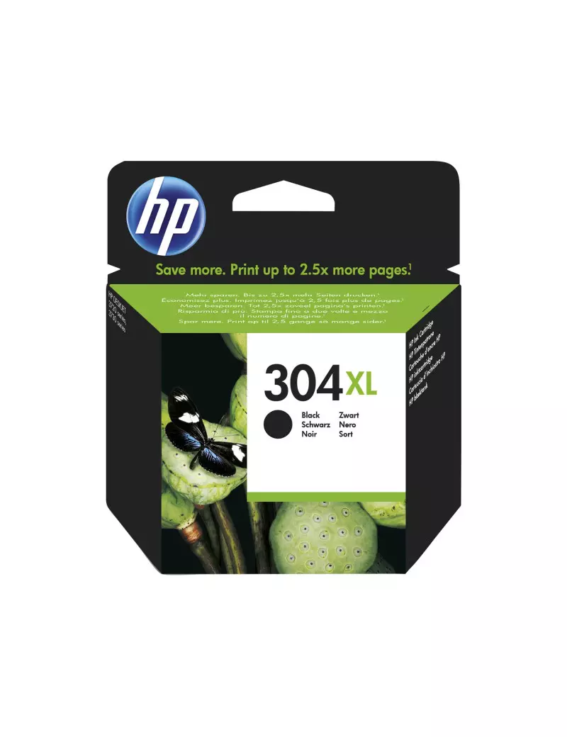 Cartuccia Originale HP N9K08AE 304XL (Nero 300 pagine) Cartuccia Originale HP N9K08AE 304XL (Nero 300 pagine)
