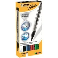 Marcatore Velleda Liquido Pocket Bic - Pocket - 4,2 mm - Assortiti (Conf. 4)