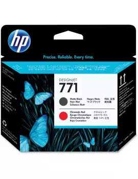 Testina di Stampa Originale HP CE017A 771 (Nero Opaco/Rosso 775 pagine)