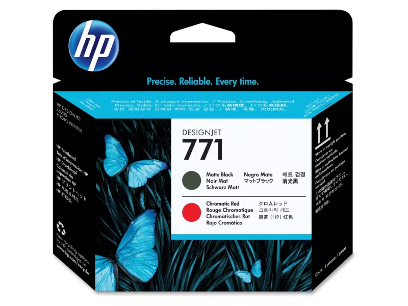 Testina di Stampa Originale HP CE017A 771 (Nero Opaco/Rosso 775 pagine)