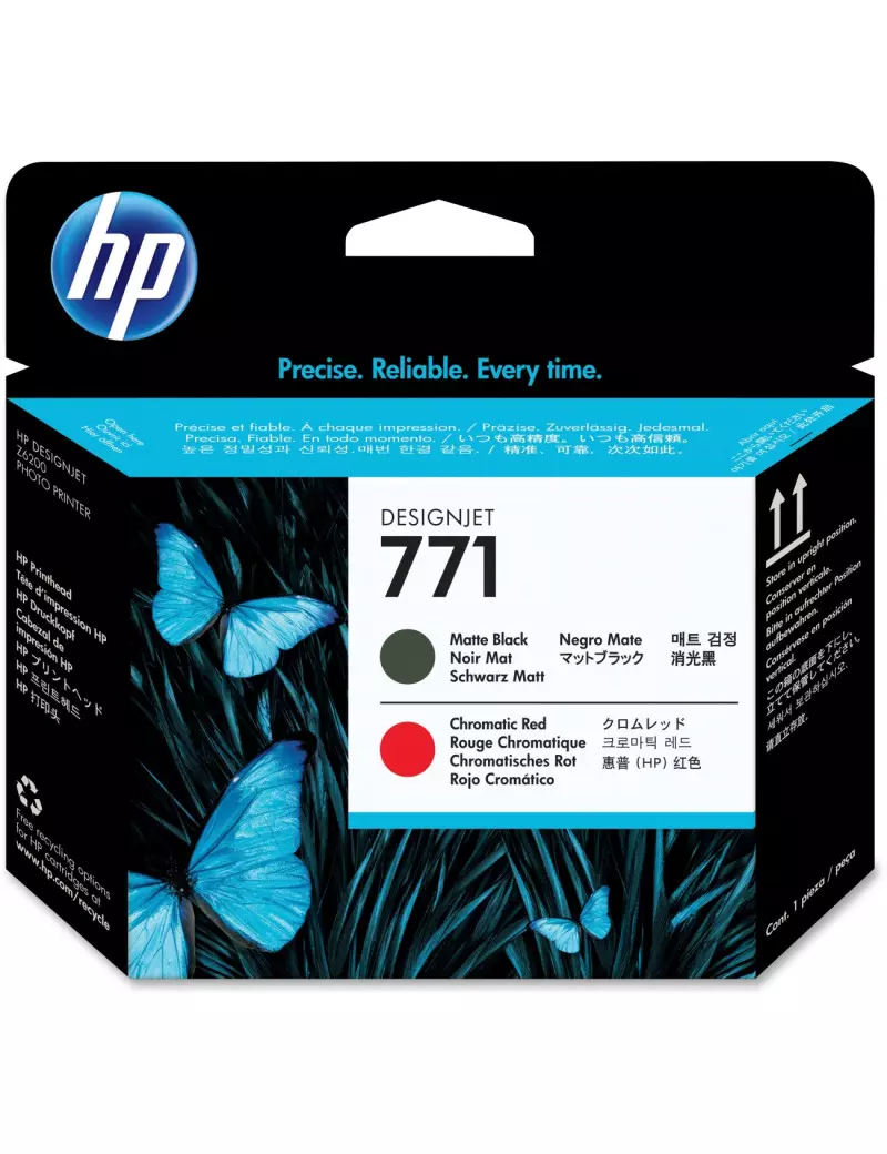 Testina di Stampa Originale HP CE017A 771 (Nero Opaco/Rosso 775 pagine) Testina di Stampa Originale HP CE017A 771 (Nero Opaco/Rosso 775 pagine)