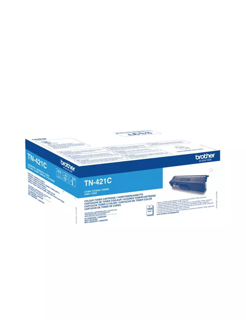 Toner Originale Brother TN-421C (Ciano 1800 pagine) Toner Originale Brother TN-421C (Ciano 1800 pagine)