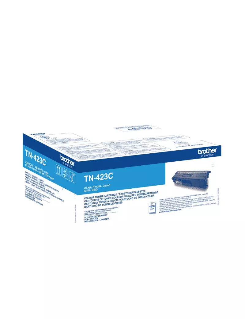 Toner Originale Brother TN-423C (Ciano 4000 pagine) Toner Originale Brother TN-423C (Ciano 4000 pagine)