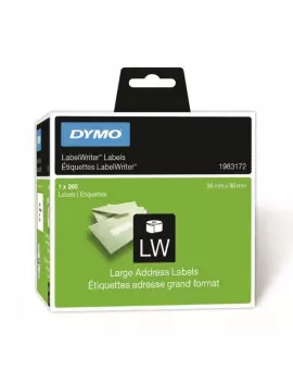 Etichette per Dymo LabelWriter - Permanenti - 36x89 mm - Bianco