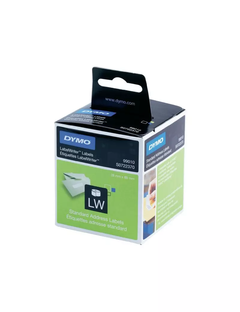 Etichette per Dymo LabelWriter - Permanenti - 28x89 mm - Bianco Etichette per Dymo LabelWriter - Permanenti - 28x89 mm - Bianco