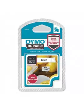 Etichette Dymo D1 Durable Dymo - 12 mm x 5,5 m - Nero/Bianco