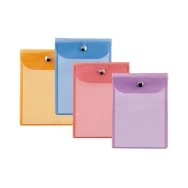 Busta con Bottone in Metallo Press 7 Color Sei Rota - 18x24 cm - 42182499 (Assortiti Conf. 40)