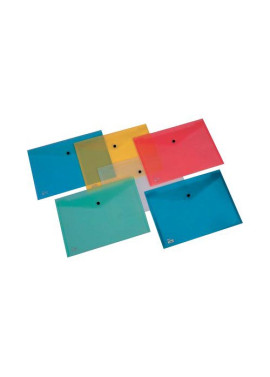 Busta con Bottone Pull King Mec - A4 - PPL - 00111316 (Azzurro Conf. 5)