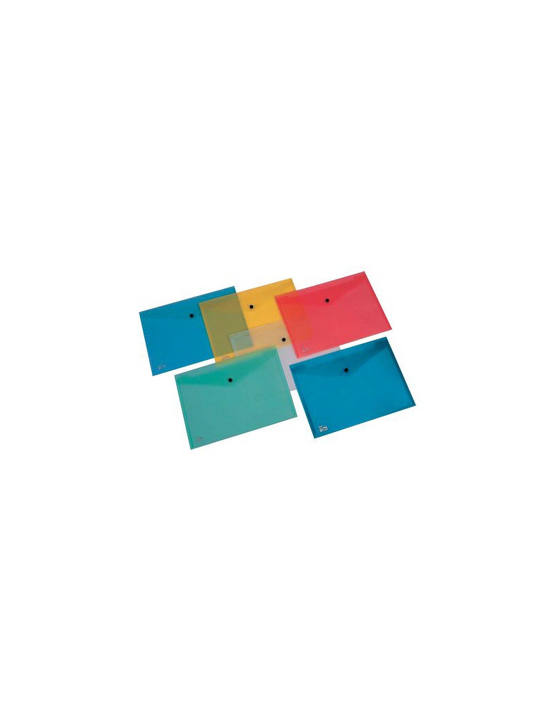 Busta con Bottone Pull King Mec - A4 - PPL - 00111318 (Trasparente Conf. 5) Busta con Bottone Pull King Mec - A4 - PPL - 00111318 (Trasparente Conf. 5)