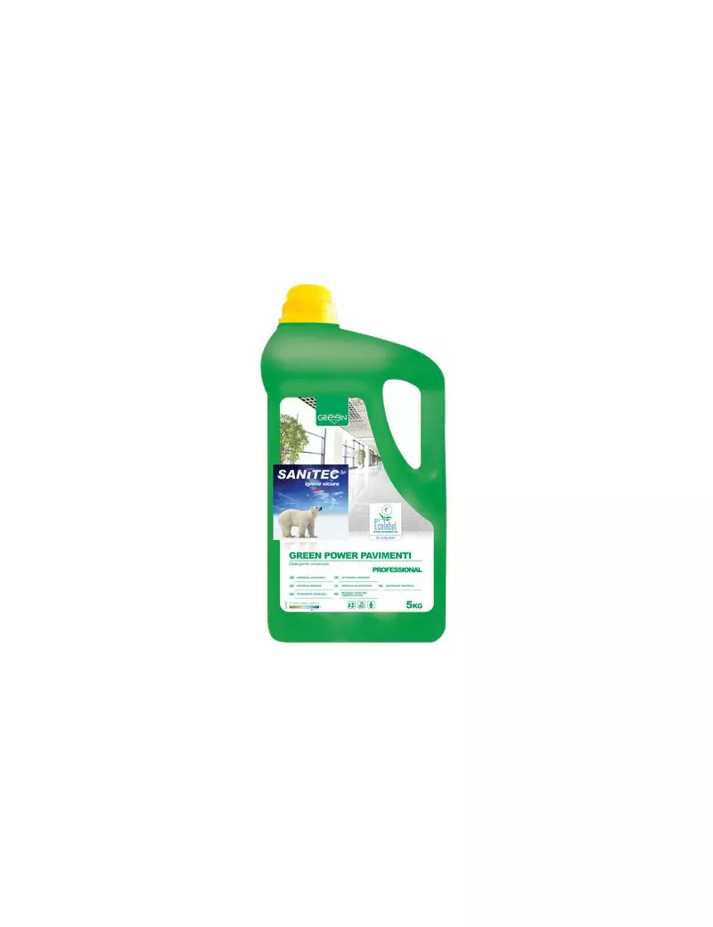 Detergente Ecologico per Pavimenti Sanitec - 5 Kg Detergente Ecologico per Pavimenti Sanitec - 5 Kg