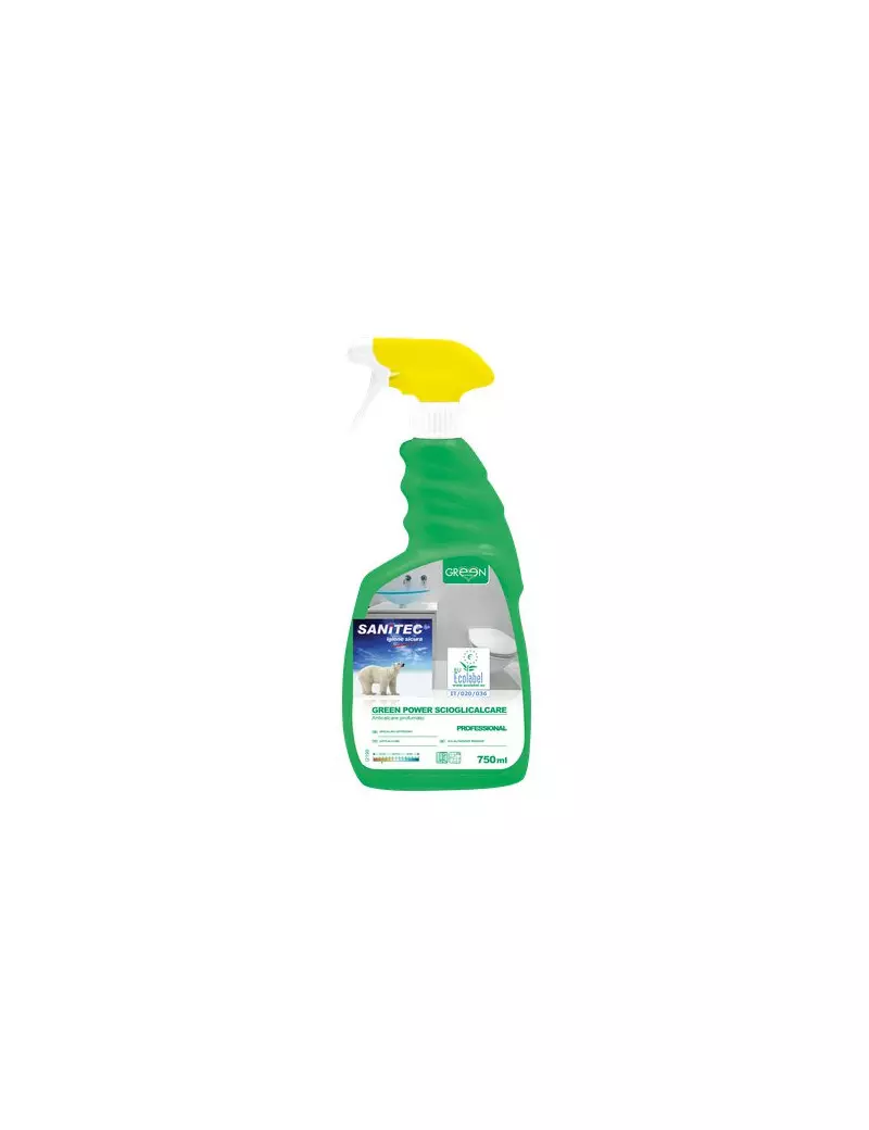 Detergente Ecologico Sciogli Calcare per Bagni Sanitec - 750 ml (Conf. 6) Detergente Ecologico Sciogli Calcare per Bagni Sanitec - 750 ml (Conf. 6)