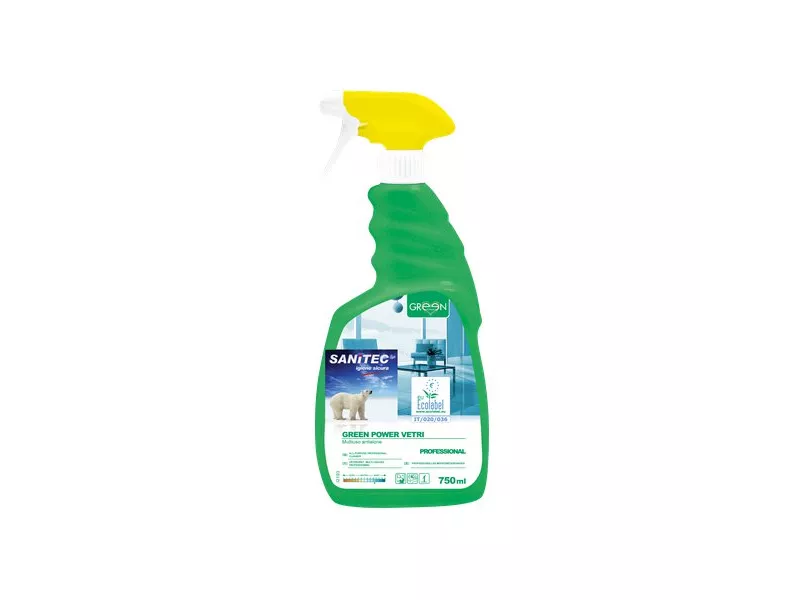 Detergente Ecologico per Vetri Specchi e Superfici Sanitec - 750 ml (Conf. 6) Detergente Ecologico per Vetri Specchi e Superfici Sanitec - 750 ml (Conf. 6)