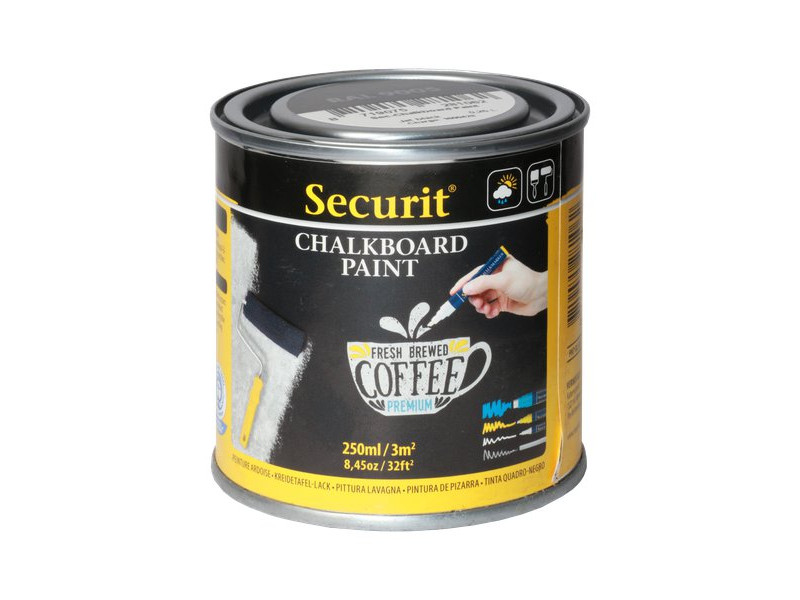 Pittura Effetto Lavagna Securit - 250 ml - PNT-BL-SM (Nero) Pittura Effetto Lavagna Securit - 250 ml - PNT-BL-SM (Nero)