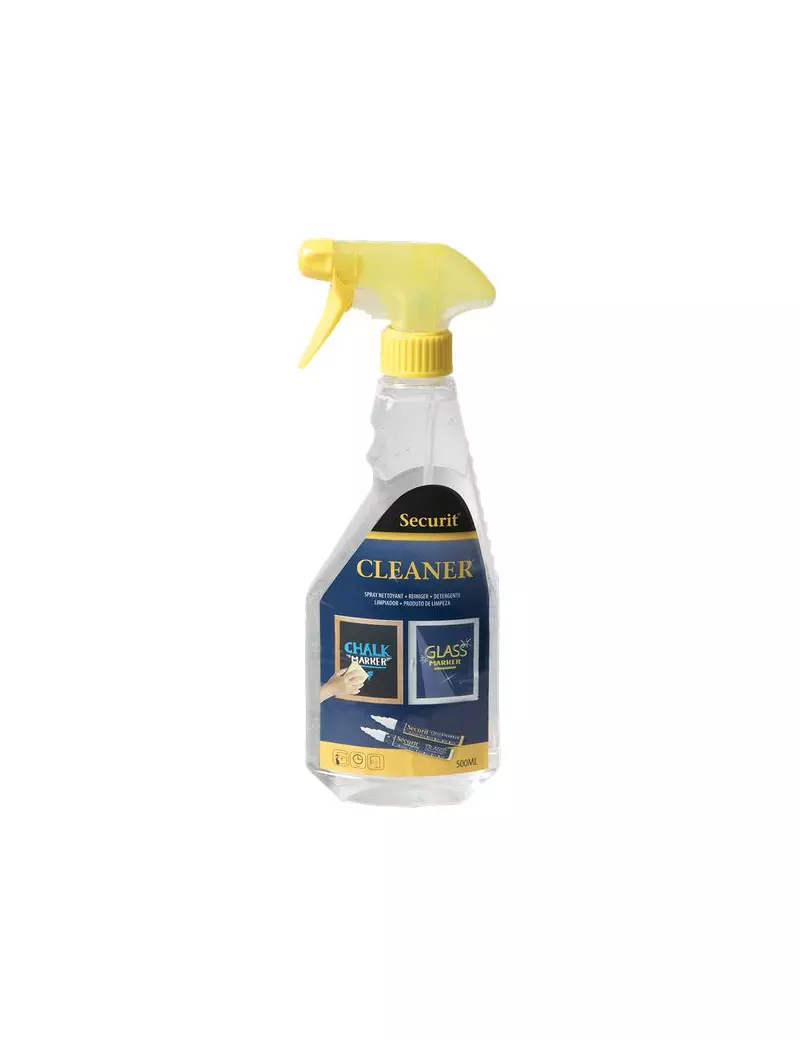 Detegente per Pennarelli a Gesso Liquido Waterproof Securit - 500 ml