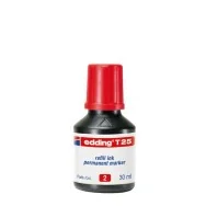 Inchiostro Permanente per Marcatori T25 Edding - 30 ml - E-T25 002 (Rosso)