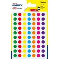 Etichette Rotonde in Bustina Avery - Ø 8 mm - Miste (Conf. 6)