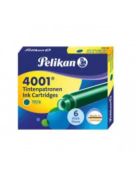 Cartucce per Stilografiche 4001 TP/6 Pelikan - Verde (Conf. 6)