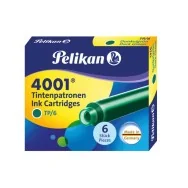 Cartucce per Stilografiche 4001 TP/6 Pelikan - Verde (Conf. 6)