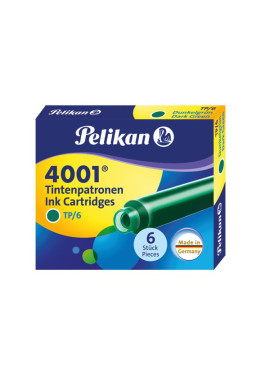 Cartucce per Stilografiche 4001 TP/6 Pelikan - Verde (Conf. 6)