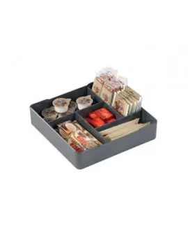 Vassoio Porta Accessori 5 Comparti Coffee Point Durable - 21x21x4,8 cm