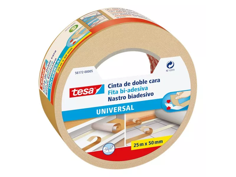 Nastro Biadesivo Universale Tesa - 50 mm x 25 m - 56172-00007-01 (Avana)