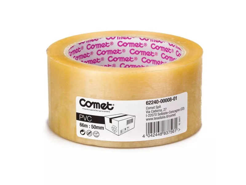 Nastro da Imballo 62240 Comet - 50 mm x 66 m - 62240-00008-01 (Trasparente) Nastro da Imballo 62240 Comet - 50 mm x 66 m - 62240-00008-01 (Trasparente)