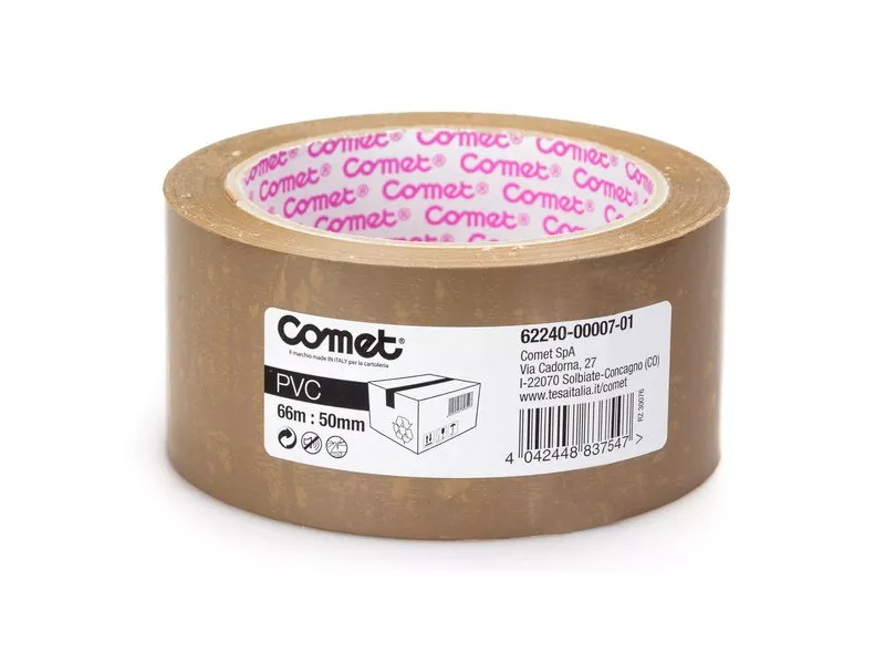 Nastro da Imballo 62240 Comet - 50 mm x 66 m - 62240-00007-01 (Avana) Nastro da Imballo 62240 Comet - 50 mm x 66 m - 62240-00007-01 (Avana)