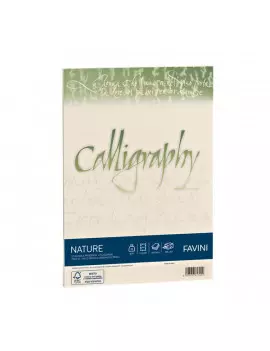 Fogli Calligraphy Nature Favini - A4 - 250 g - A69N564 (Oliva Conf. 50)