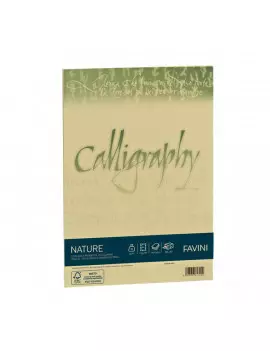 Fogli Calligraphy Nature Favini - A4 - 120 g - A69N534 (Oliva Conf. 50)