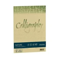 Fogli Calligraphy Nature Favini - A4 - 120 g - A69N534 (Oliva Conf. 50)