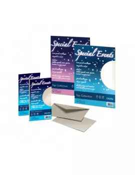 Buste Metallizzate Special Events Favini - 11x22 cm - 120 g - Sabbia (Conf. 10)