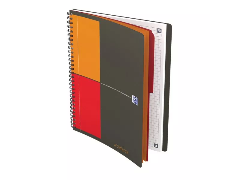 Blocco Spiralato Activebook International Oxford - B5 - 18x25 cm - 5 mm - 80 - 90 g Blocco Spiralato Activebook International Oxford - B5 - 18x25 cm - 5 mm - 80 - 90 g