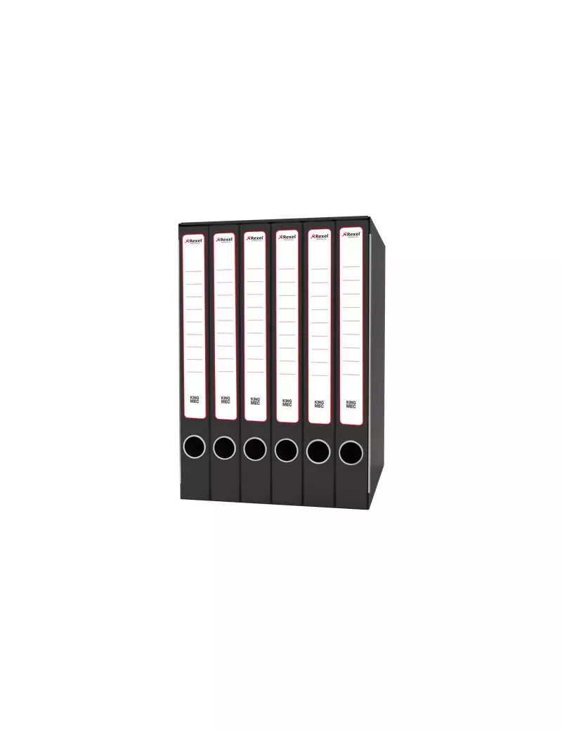Gruppi di Classificatori ad Alette Rexel - Sestetto - 23,5x35x25 cm - 3,3 cm - Nero Gruppi di Classificatori ad Alette Rexel - Sestetto - 23,5x35x25 cm - 3,3 cm - Nero