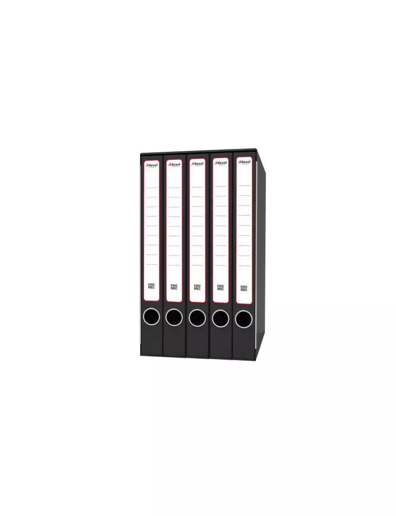 Gruppi di Classificatori ad Alette Rexel - Quintetto - 23,5x35x25 cm - 4 cm - Nero Gruppi di Classificatori ad Alette Rexel - Quintetto - 23,5x35x25 cm - 4 cm - Nero