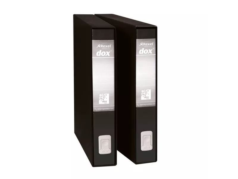 Registratore Dox 5 Rexel - Protocollo - Dorso 5 - 23x34 cm - D26510 (Nero)