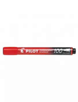 Marcatore Permanente SCA 100 Pilot - Punta Tonda - 1 mm - Rosso (Conf. 12)