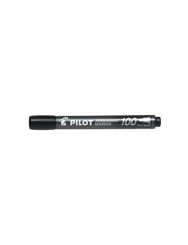 Marcatore Permanente SCA 100 Pilot - Punta Tonda - 1 mm - Nero (Conf. 12)