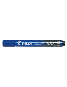 Marcatore Permanente SCA 100 Pilot - Punta Tonda - 1 mm - Blu (Conf. 12)