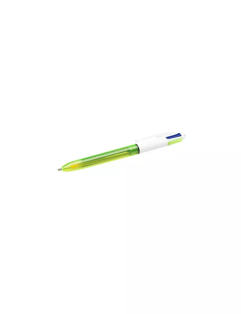 Penna a Sfera a Scatto 4 Colori Fluo Bic - 1 mm - 933948 (Rosso Blu Nero e Verde) Penna a Sfera a Scatto 4 Colori Fluo Bic - 1 mm - 933948 (Rosso Blu Nero e Verde)