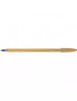 Penna a Sfera Cristal Shine Bic - Oro - Blu (Conf. 20)