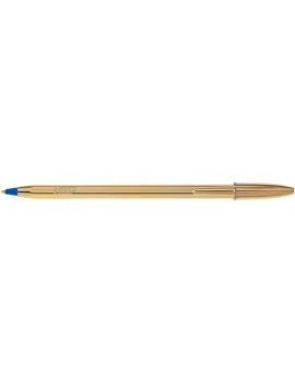 Penna a Sfera Cristal Shine Bic - Oro - Blu (Conf. 20)