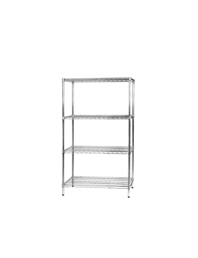 Scaffalatura in Filo d'Acciaio Serena Group - 4 - 60x90x160 cm Scaffalatura in Filo d'Acciaio Serena Group - 4 - 60x90x160 cm