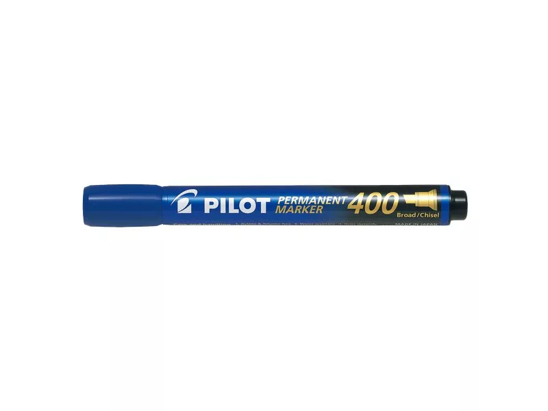 Marcatore Permanente SCA 400 Pilot - Punta a Scalpello - 4 mm - Blu (Conf. 12)