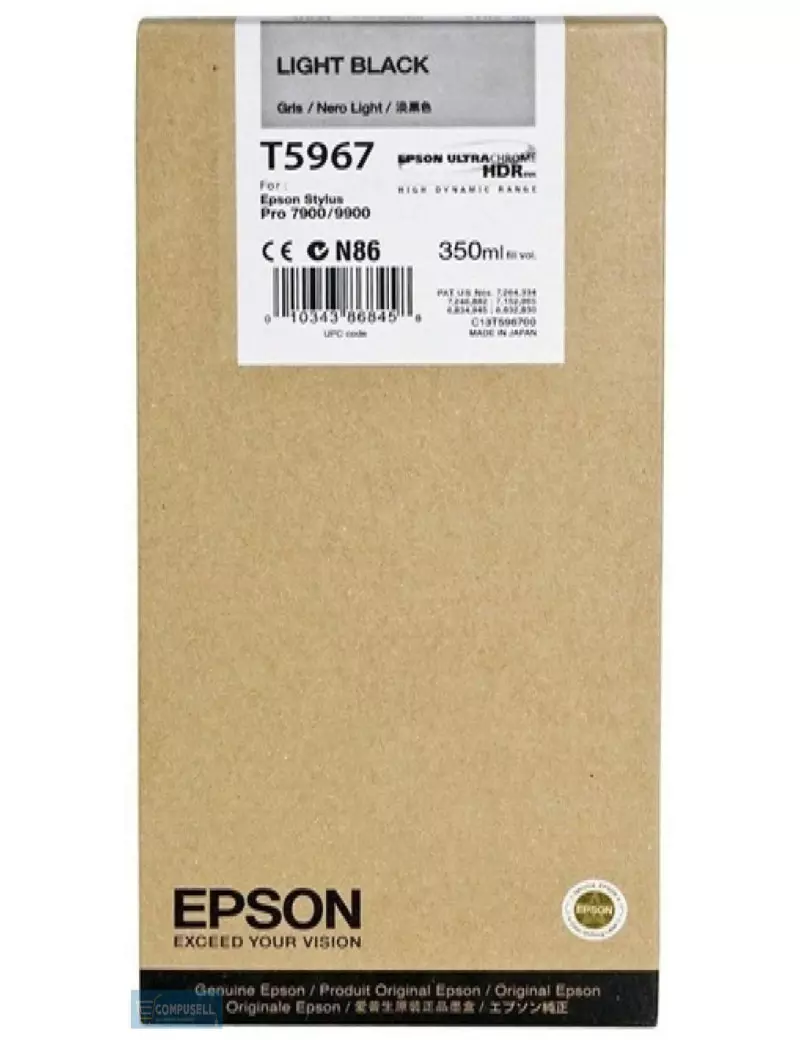 Cartuccia Originale Epson T596700 (Nero Chiaro 350 ml) Cartuccia Originale Epson T596700 (Nero Chiaro 350 ml)