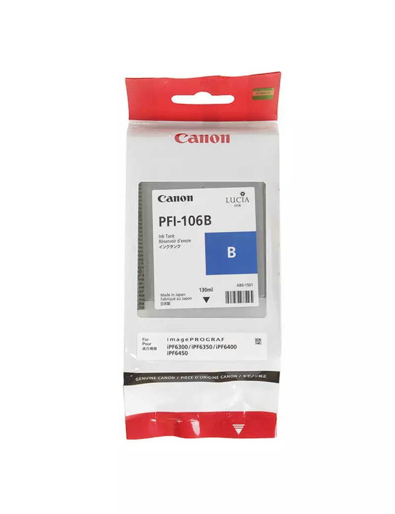 Cartuccia Originale Canon PFI-106b 6629B001 (Blu 130 ml) Cartuccia Originale Canon PFI-106b 6629B001 (Blu 130 ml)